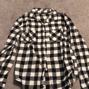 Size S Charlotte Russe black and white flannel